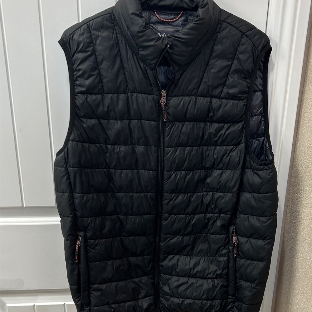 Black Quilted Men's Vest
